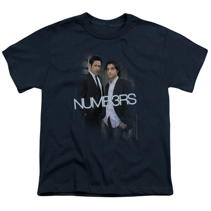 Numb3rs Don & Charlie Kids Youth T Shirt Navy Officially Licensed