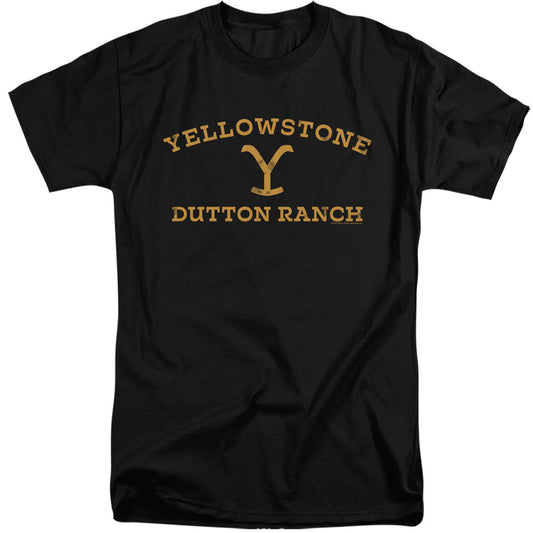 Yellowstone Arched Logo Mens Tall T Shirt Black Officially Licensed