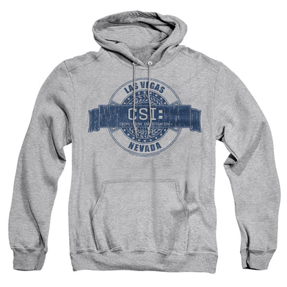 Csi Vegas Badge Mens Hoodie Athletic Heather Officially Licensed