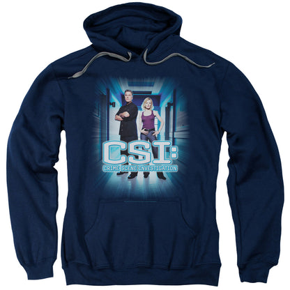 Csi Serious Business Mens Hoodie Navy Officially Licensed