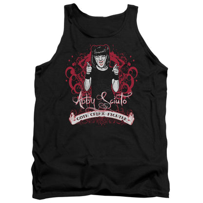Ncis Goth Crime Fighter Mens Tank Top Shirt Black Officially Licensed