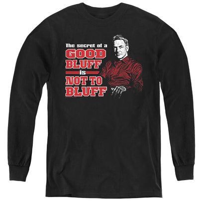 Ncis No Bluffing Long Sleeve Kids Youth T Shirt Black Officially Licensed