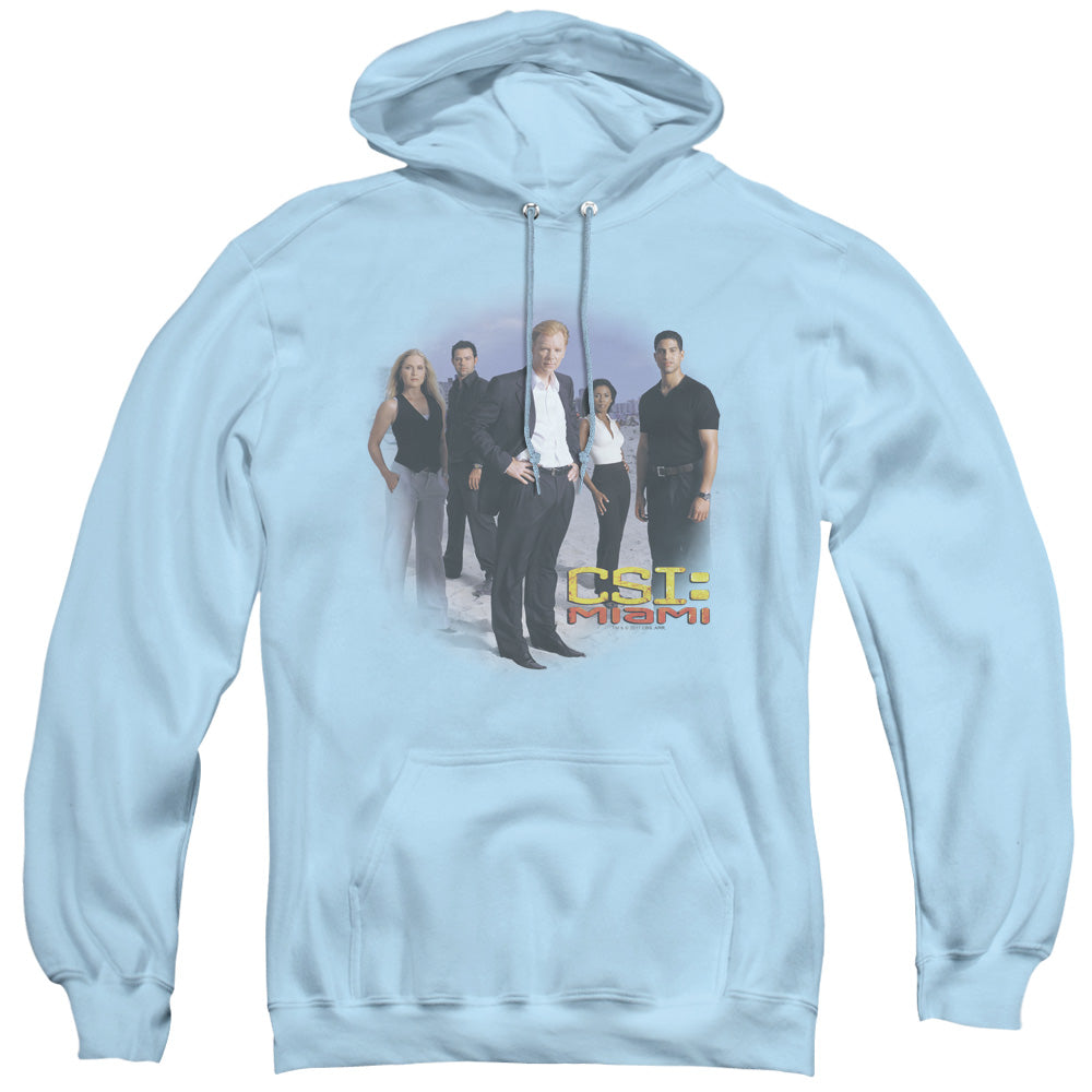 Csi Miami Cast Mens Hoodie Light Blue Officially Licensed