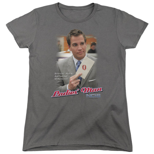 Ncis Ladies Man Womens T Shirt Charcoal Officially Licensed