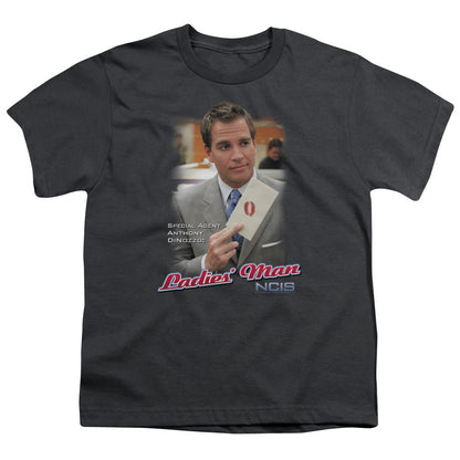 Ncis Ladies Man Kids Youth T Shirt Charcoal Officially Licensed