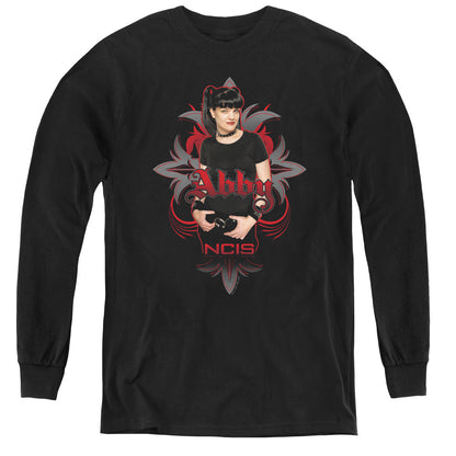 Ncis Abby Gothic Long Sleeve Kids Youth T Shirt Black Officially Licensed