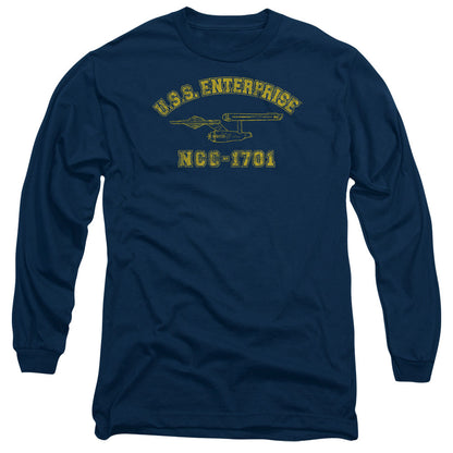 Star Trek Enterprise Athletic Mens Long Sleeve Shirt Navy Officially Licensed Officially Licensed