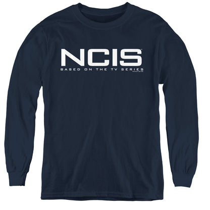 Ncis Logo Long Sleeve Kids Youth T Shirt Navy Officially Licensed