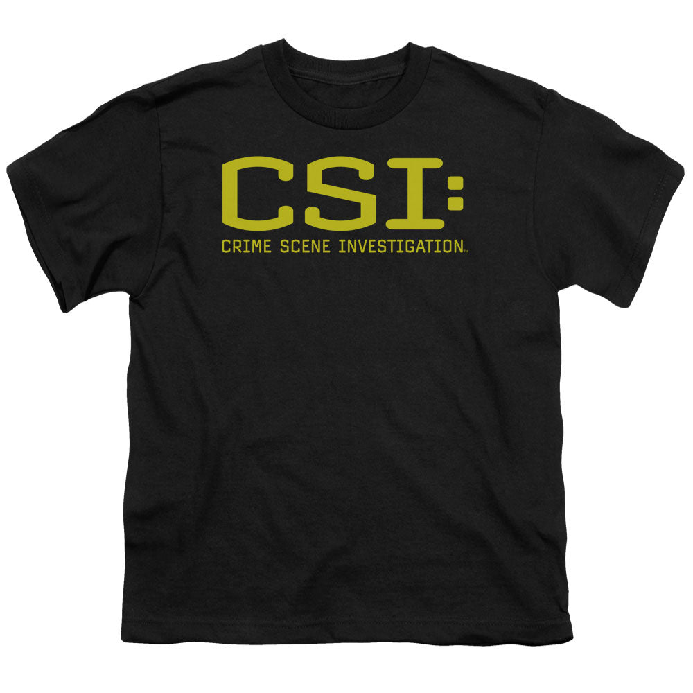 Csi Logo Kids Youth T Shirt Black Officially Licensed