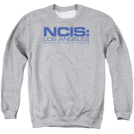 Ncis La Logo Mens Crewneck Sweatshirt Athletic Heather Officially Licensed