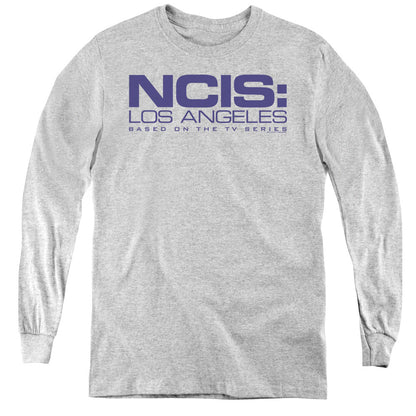 Ncis La Logo Long Sleeve Kids Youth T Shirt Athletic Heather Officially Licensed
