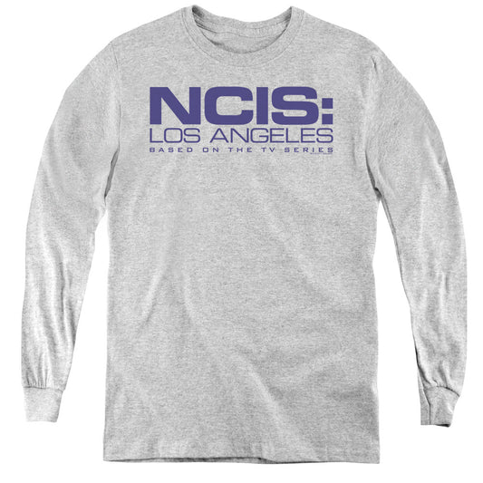 Ncis La Logo Long Sleeve Kids Youth T Shirt Athletic Heather Officially Licensed