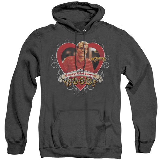 Cheers Woody Mens Heather Hoodie Black Officially Licensed