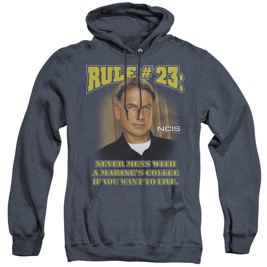Ncis Rule 23 Mens Heather Hoodie Navy Officially Licensed