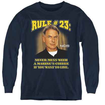 Ncis Rule 23 Long Sleeve Kids Youth T Shirt Navy Officially Licensed