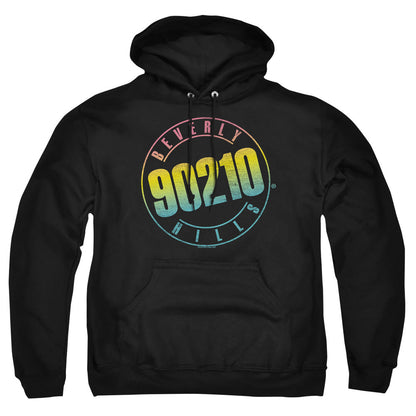 90210 Color Blend Logo Mens Hoodie Black Officially Licensed