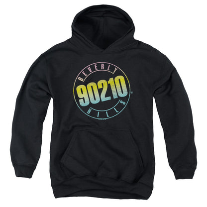 90210 Color Blend Logo Kids Youth Hoodie Black Officially Licensed