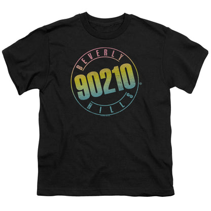 90210 Color Blend Logo Kids Youth T Shirt Black Officially Licensed