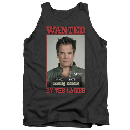 Ncis Wanted Mens Tank Top Shirt Charcoal Officially Licensed