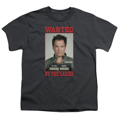 Ncis Wanted Kids Youth T Shirt Charcoal Officially Licensed