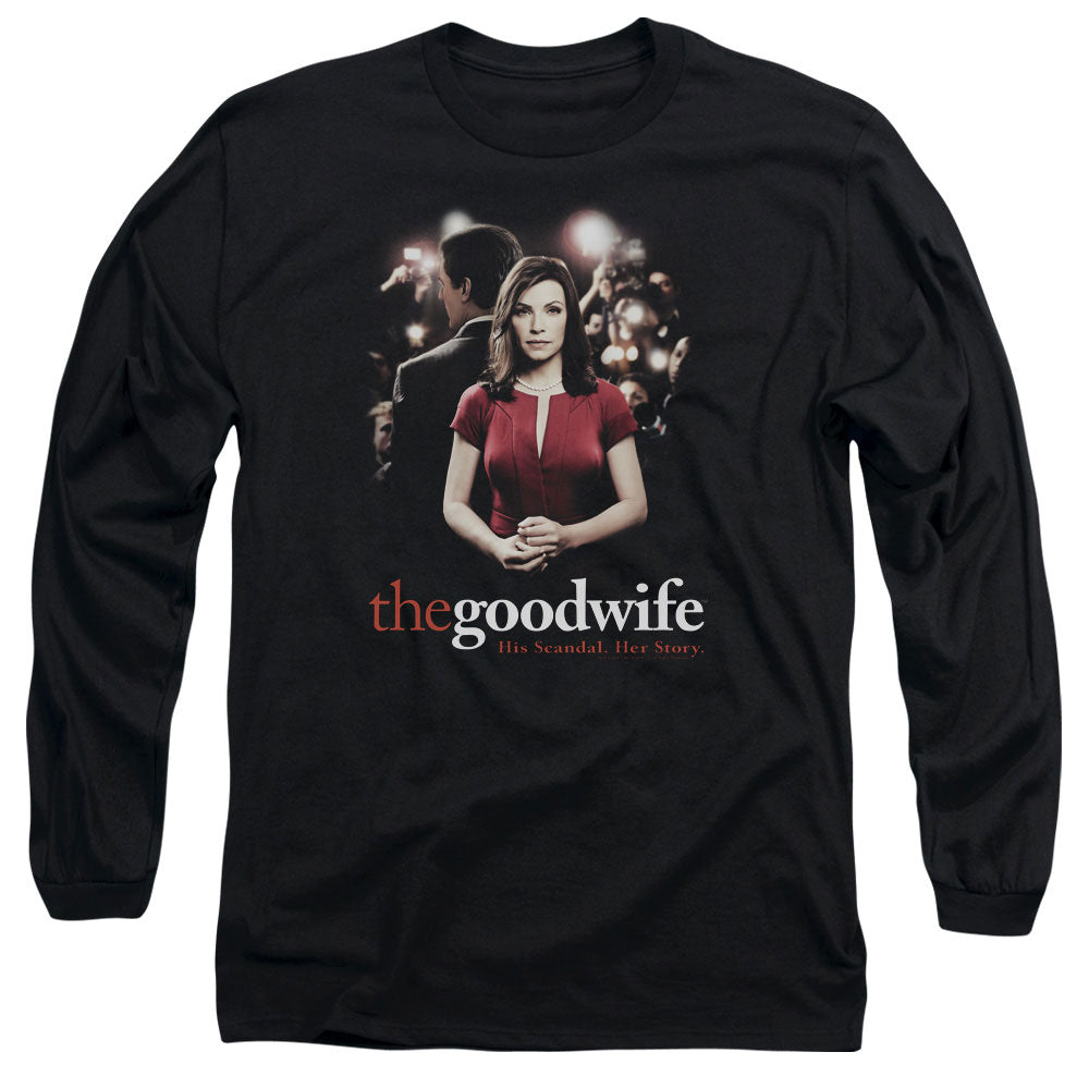 The Good Wife Bad Press Mens Long Sleeve Shirt Black Officially Licensed