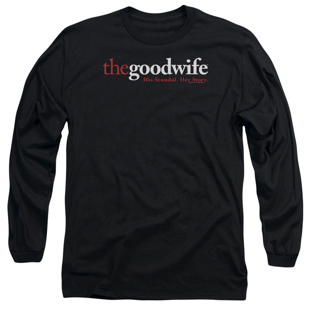 The Good Wife Logo Mens Long Sleeve Shirt Black Officially Licensed
