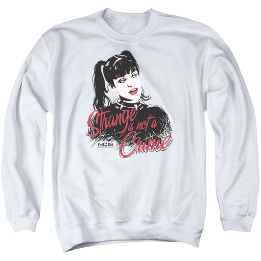 Ncis Strange is Not a Crime Mens Crewneck Sweatshirt White Officially Licensed