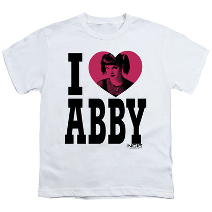 Ncis I Heart Abby Kids Youth T Shirt White Officially Licensed