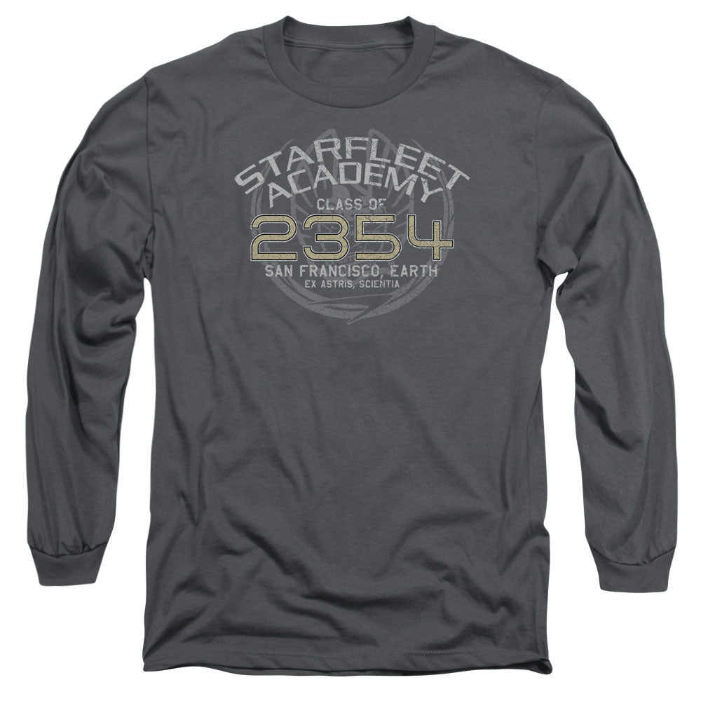 Star Trek Sisko Graduation Mens Long Sleeve Shirt Charcoal Officially Licensed Officially Licensed
