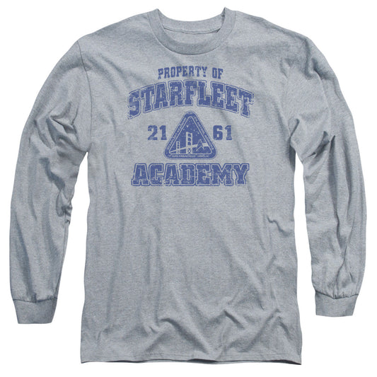 Star Trek Old School Mens Long Sleeve Shirt Athletic Heather Officially Licensed Officially Licensed