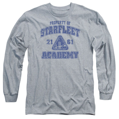 Star Trek Old School Mens Long Sleeve Shirt Athletic Heather Officially Licensed Officially Licensed