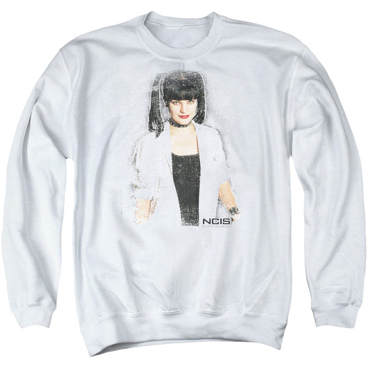Ncis Abby Skulls Mens Crewneck Sweatshirt White Officially Licensed