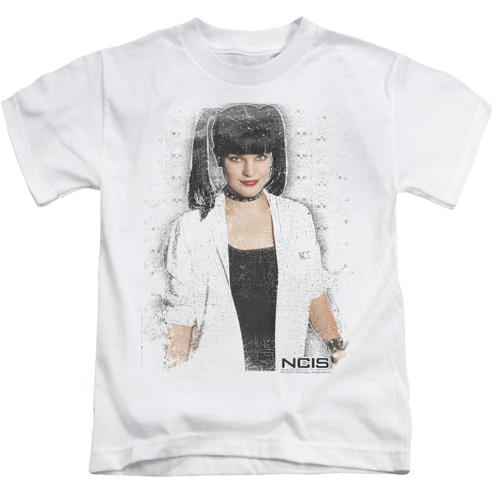 Ncis Abby Skulls Juvenile Kids Youth T Shirt White Officially Licensed