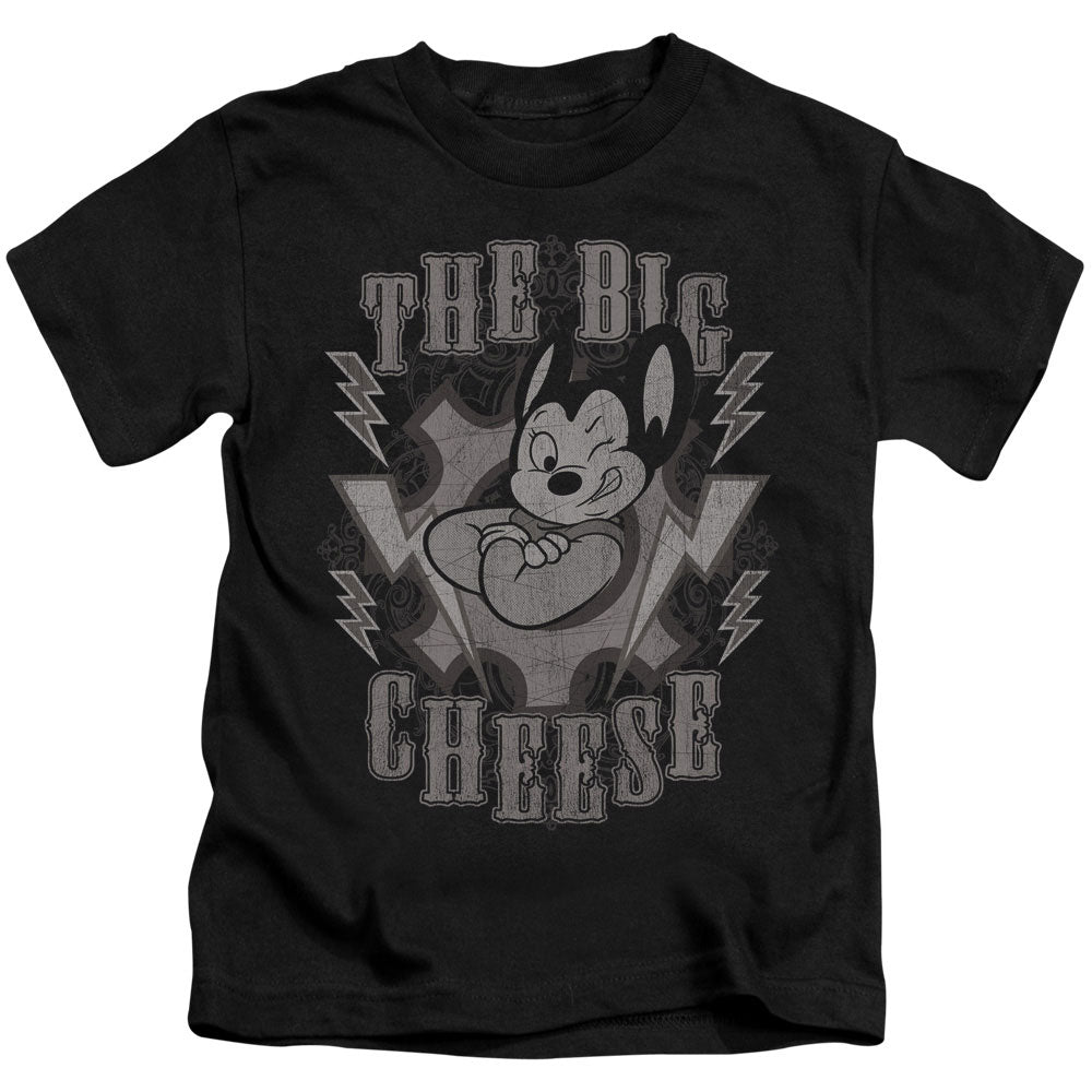 Mighty Mouse the Big Cheese Juvenile Kids Youth T Shirt Black Officially Licensed