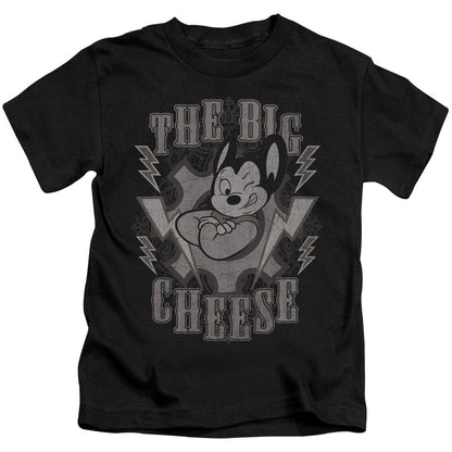 Mighty Mouse the Big Cheese Juvenile Kids Youth T Shirt Black Officially Licensed