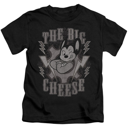 Mighty Mouse the Big Cheese Juvenile Kids Youth T Shirt Black Officially Licensed