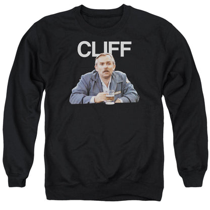 Cheers Cliff Mens Crewneck Sweatshirt Black Officially Licensed