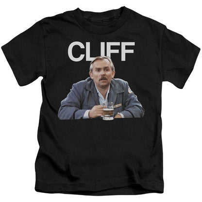 Cheers Cliff Juvenile Kids Youth T Shirt Black Officially Licensed