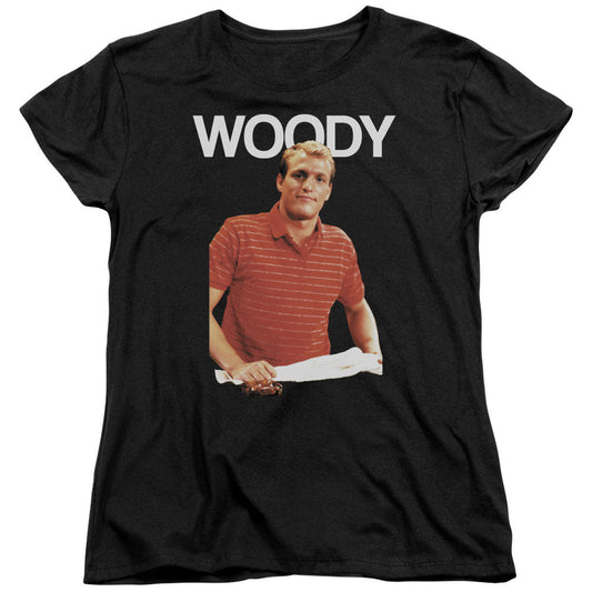 Cheers Woody Womens T Shirt Black Officially Licensed