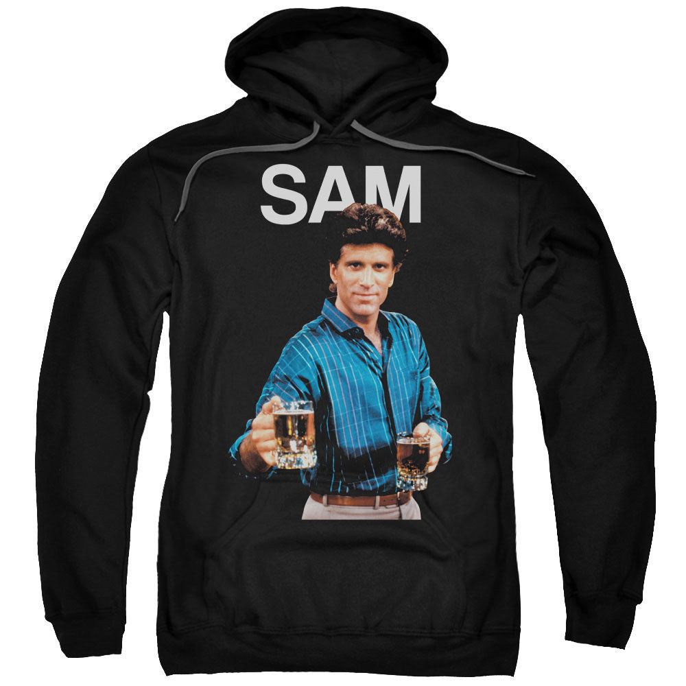 Cheers Sam Mens Hoodie Black Officially Licensed