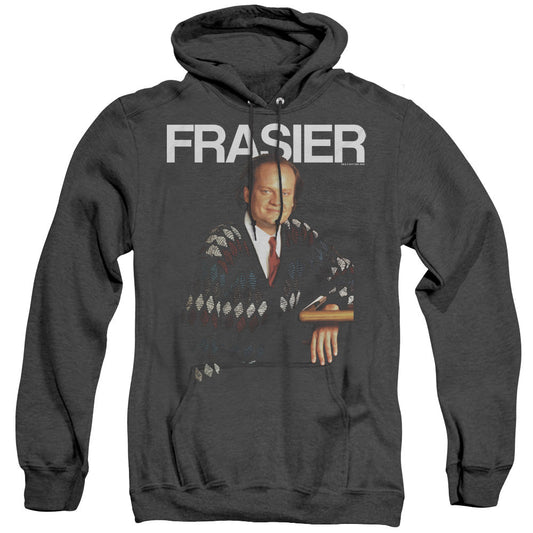 Cheers Frasier Mens Heather Hoodie Black Officially Licensed