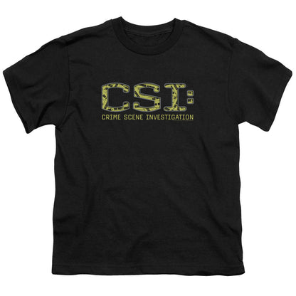 Csi Collage Logo Kids Youth T Shirt Black Officially Licensed