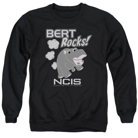 Ncis Bert Rocks Mens Crewneck Sweatshirt Black Officially Licensed
