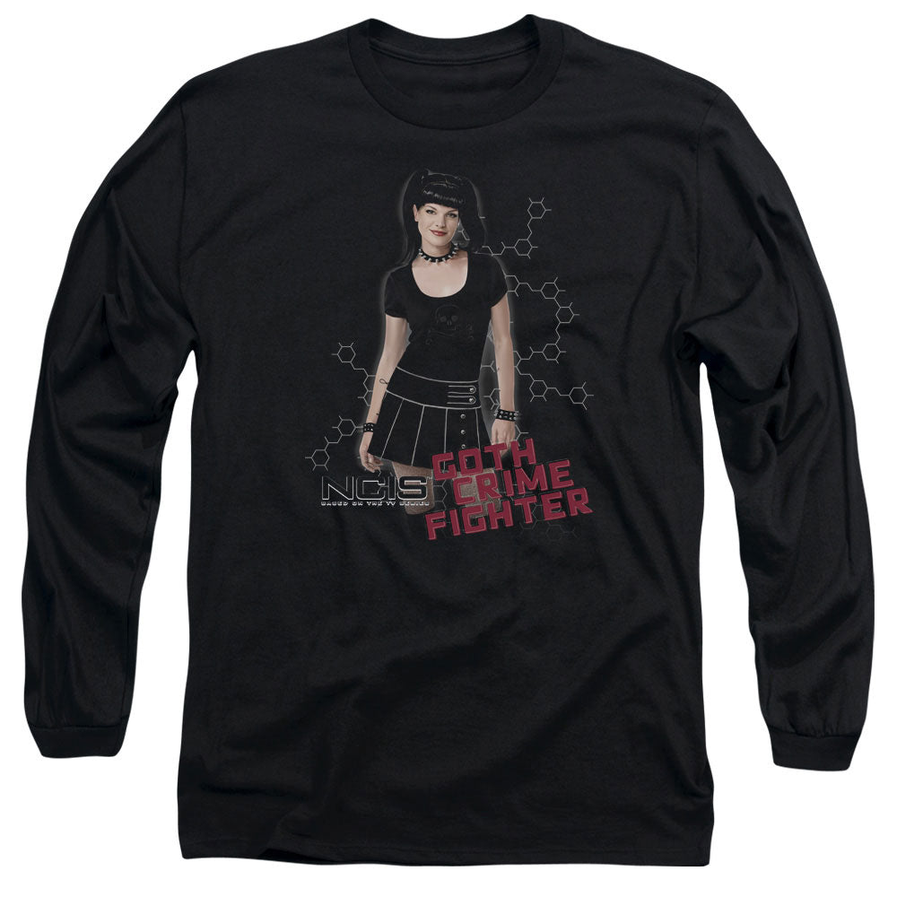 Ncis Goth Crime Fighter Mens Long Sleeve Shirt Black Officially Licensed