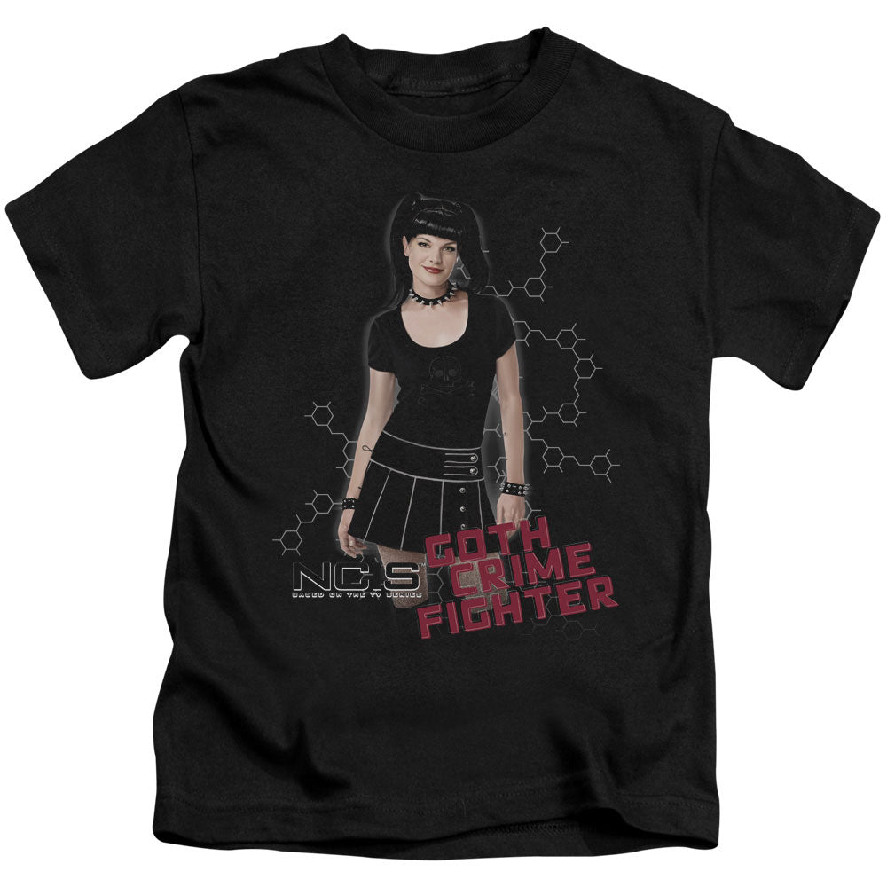 Ncis Goth Crime Fighter Juvenile Kids Youth T Shirt Black Officially Licensed