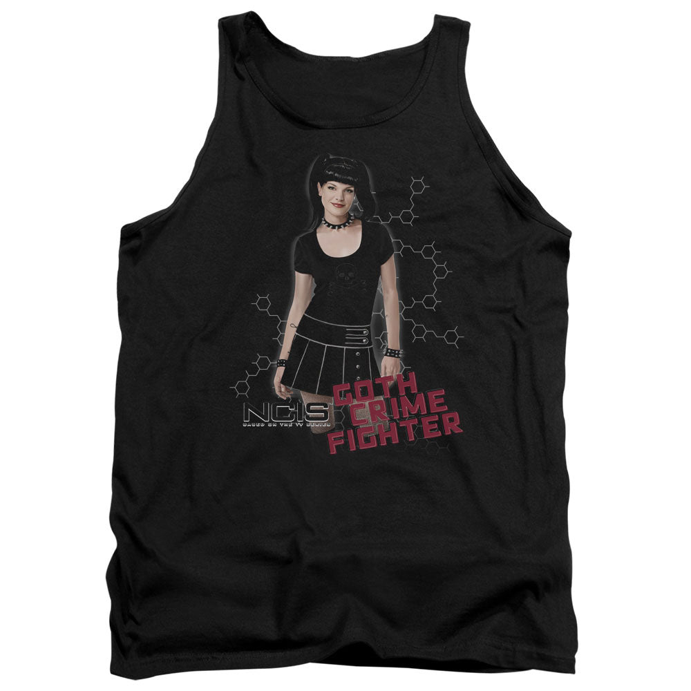 Ncis Goth Crime Fighter Mens Tank Top Shirt Black Officially Licensed