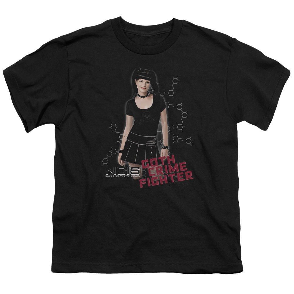 Ncis Goth Crime Fighter Kids Youth T Shirt Black Officially Licensed