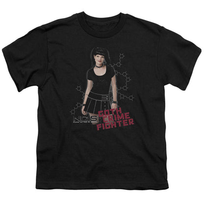 Ncis Goth Crime Fighter Kids Youth T Shirt Black Officially Licensed