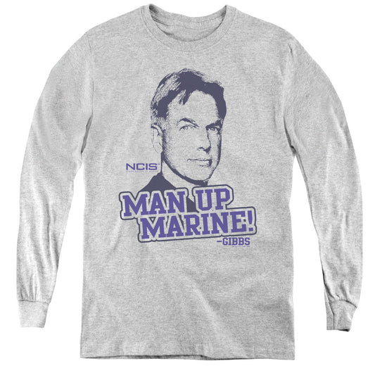 Ncis Man Up Long Sleeve Kids Youth T Shirt Athletic Heather Officially Licensed