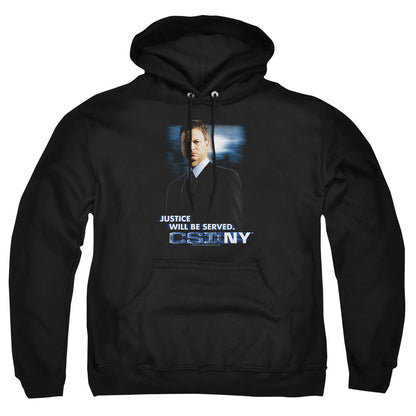 Csi:Ny Justice Served Mens Hoodie Black Officially Licensed